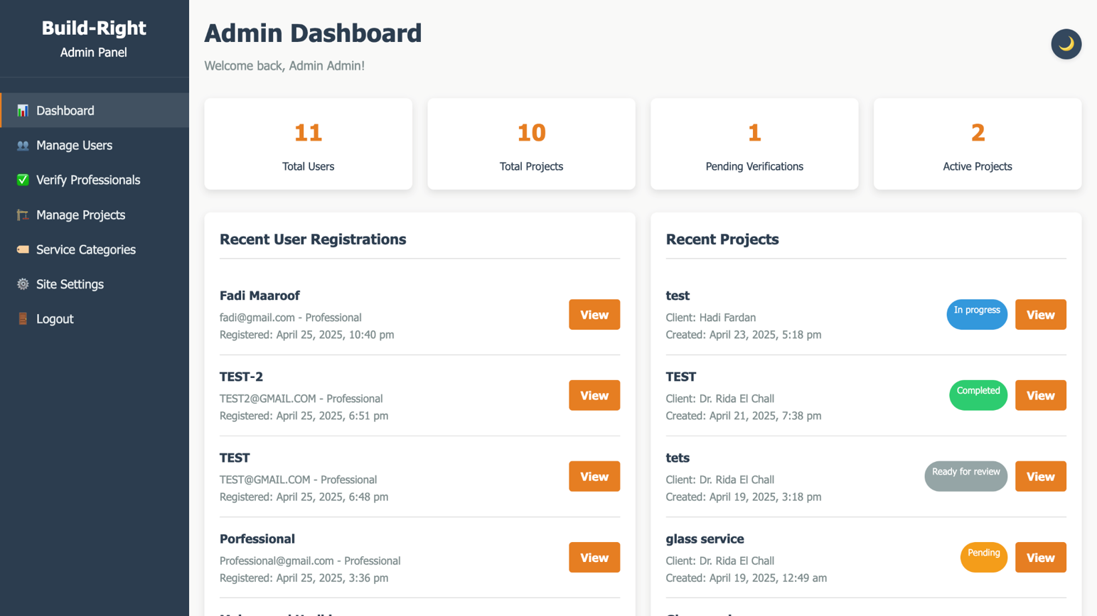 Build-Right Construction website screenshot 7