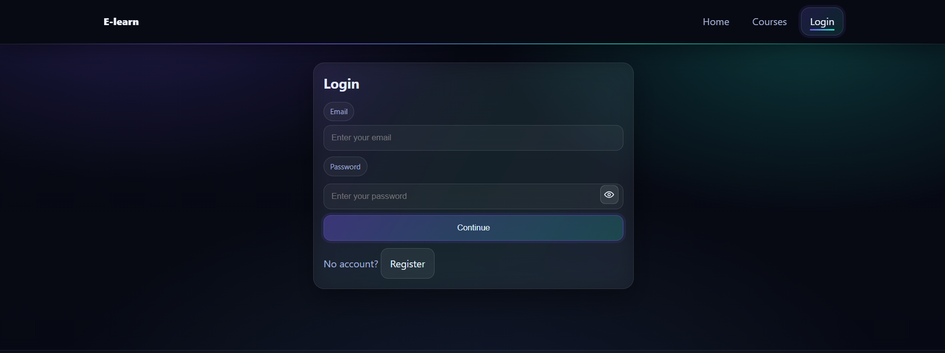 E-LEARN screenshot 1
