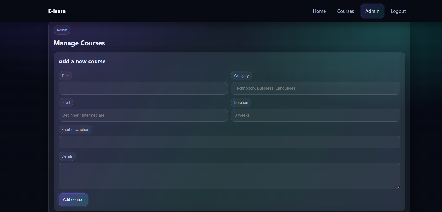 E-LEARN screenshot 3
